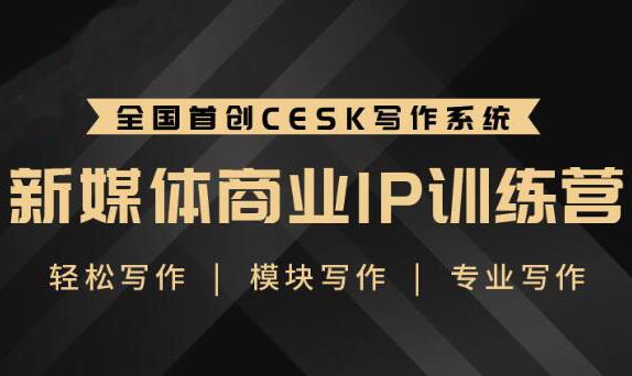 新媒体商业IP训练营：轻松写作模块 零基础写作小白 系统学习写作-轻创社