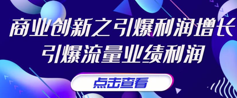 张琦《商业创新之引爆利润增长》引爆流量业绩利润-轻创社