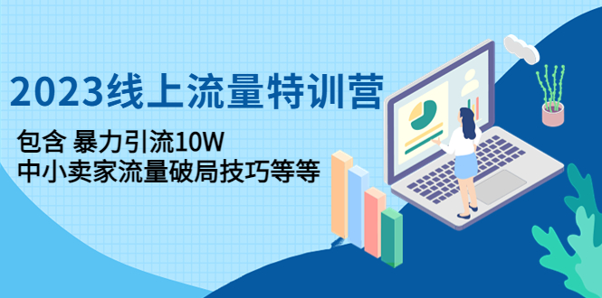2023线上流量特训营：包含暴力引流10W+中小卖家流量破局技巧等等-轻创社