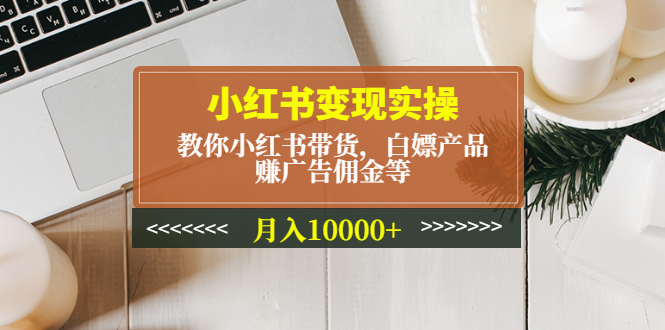 小红书变现实操：教你小红书带货，白嫖产品，赚广告佣金等，月入10000+-轻创社
