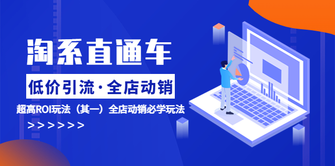 淘系直通车《低价·引流 全店·动销》超高ROI玩法全店动销必学玩法-轻创社