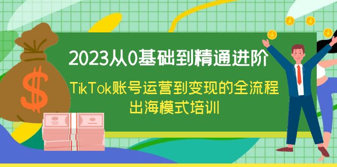 2023从0基础到精通进阶，TikTok账号运营到变现的全流程出海模式培训-轻创社