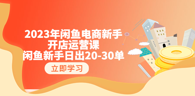 2023年闲鱼电商新手开店运营课：闲鱼新手日出20-30单-轻创社