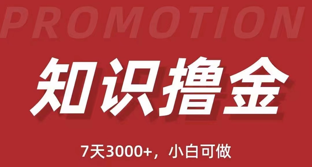 抖音知识撸金项目：简单粗暴日入1000+执行力强当天见收益(教程+资料)-轻创社