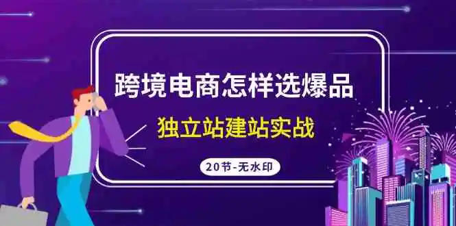 跨境电商怎样选爆品，独立站建站实战-轻创社