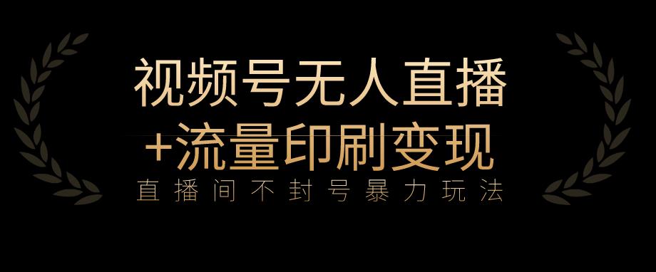 全网首发视频号不封号无人直播暴利玩法+流量印刷机变现，日入1000+【揭秘】-轻创社