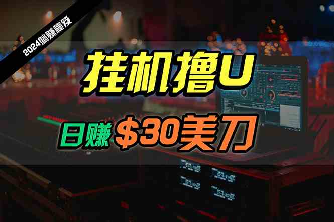 日赚30美刀，2024最新海外挂机撸U内部项目，全程无人值守，可批量放大-轻创社