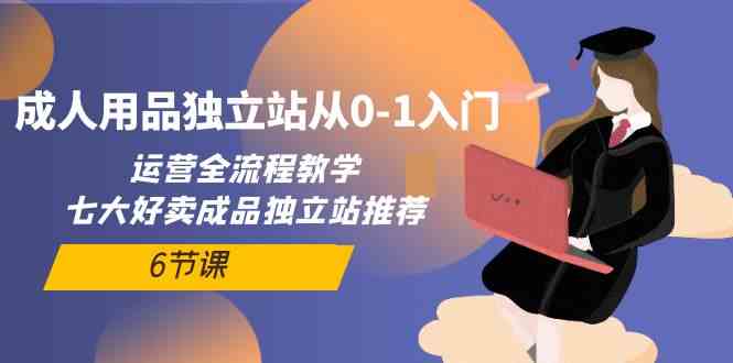 成人用品独立站从0-1入门，运营全流程教学，七大好卖成品独立站推荐-6节课-轻创社
