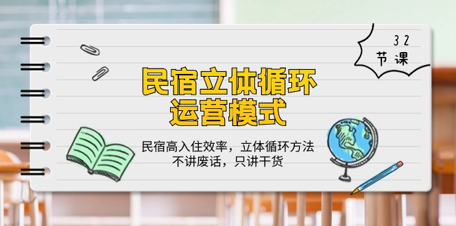 民宿客栈 立体式循环系统经营模式：民宿客栈高搬入高效率，立体式循环系统方式，只谈干货知识-轻创社