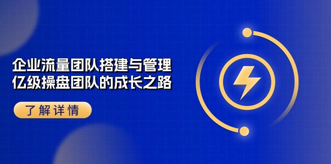 公司 总流量精英团队-构建及管理，数亿级 股票操盘团队成长历程-轻创社