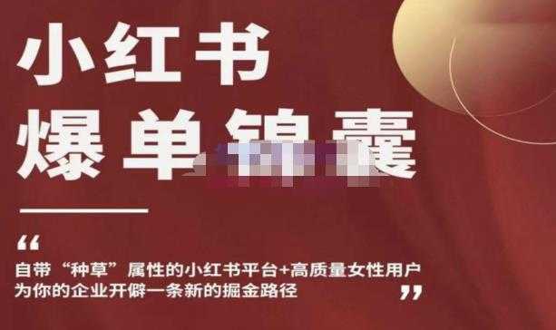 小红书爆单锦囊，自带种草属性+高质量女性用户，为你的企业开辟一条新的掘金路径-轻创社
