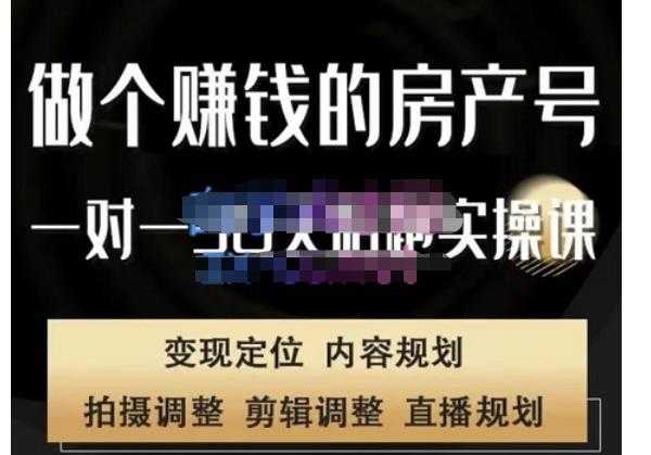 刘广标·同城房产号线上陪跑课，拍摄、剪辑、写文案、直播，做一个具有潜力价值的房产号-轻创社