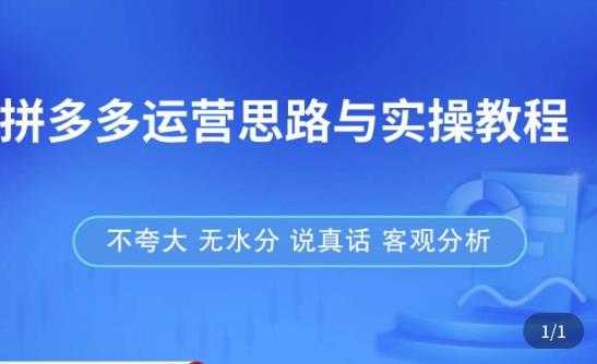 拼多多店铺运营思路与实操教程，快速学会拼多多开店和运营，少踩坑，多盈利-轻创社