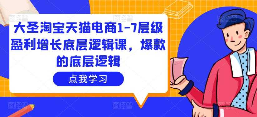 大圣淘宝天猫电商1-7层级盈利增长底层逻辑课，爆款的底层逻辑-轻创社