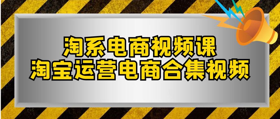 淘系电商视频课，淘宝运营电商合集视频（33节课）-轻创社