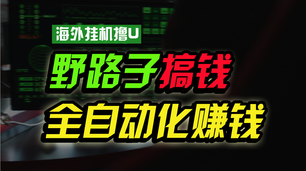 海外挂机撸U新平台，日赚15美元，全程无人值守，可批量放大，工作室内部项目！-轻创社