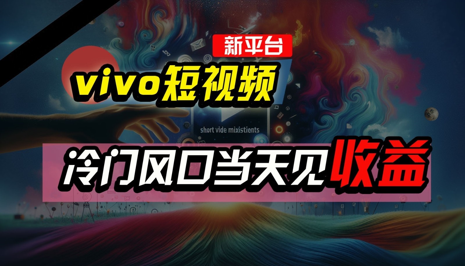 全新升级服务平台vivo小视频，新蓝海AI剪辑没脑子运送，小众出风口当日见盈利，7天玩了2300 了-轻创社