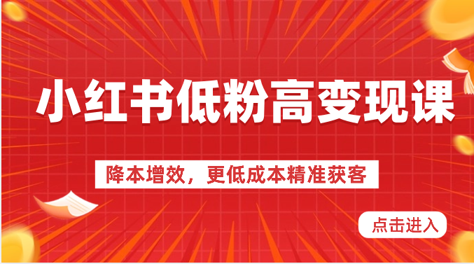 小红书的低筋粉高转现课-降低成本，更低成本营销获客，小红书的必出平台流量登陆密码-轻创社
