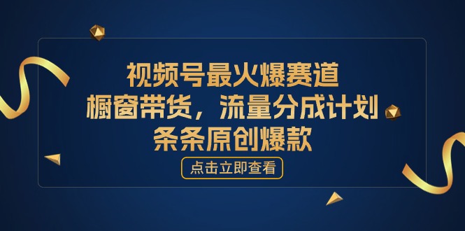 [您的孩子取得成功获得上位]微信视频号最火跑道，橱窗展示卖货，流量分成方案，条…-轻创社