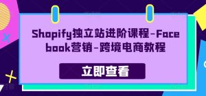 Shopify自建站升阶课程内容-Facebook营销推广-跨境电子商务实例教程-轻创社