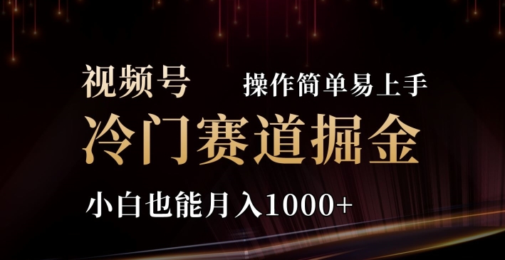 2024微信视频号三国小众跑道掘金队，使用方便快速上手，新手也可以月入1000-轻创社