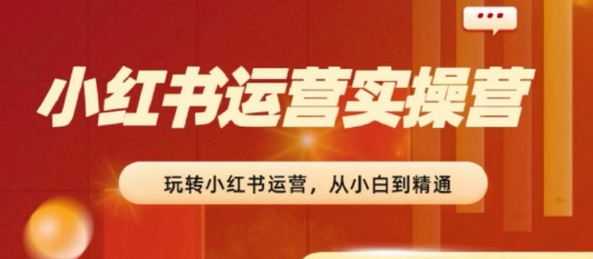 2024小红书运营实际操作营，实用教程，实现从0~1~100-轻创社