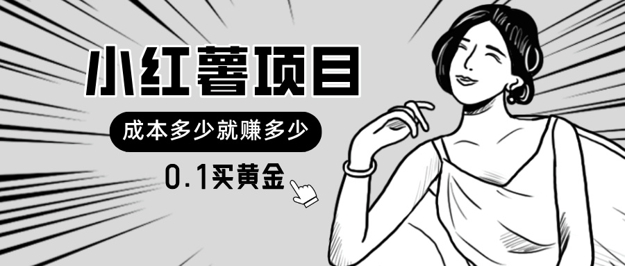 小红书暴力行为新项目，0.1买黄金首饰。使用方便，日入无限制，可无限扩大。-轻创社