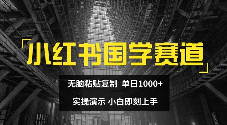 小红书国学赛道，无脑粘贴复制，单日1K，实操演示，小白即刻上手【揭秘】-轻创社