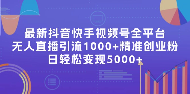 最新抖音快手视频号全平台无人直播引流1000+精准创业粉，日轻松变现5000+-轻创社