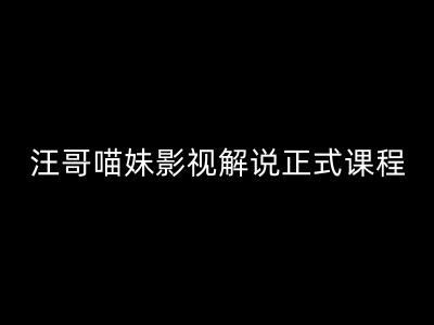 汪哥影视解说正式课程：剪映/PR教学/视解说剪辑5大黄金法则/全流程剪辑7把利器等等-轻创社