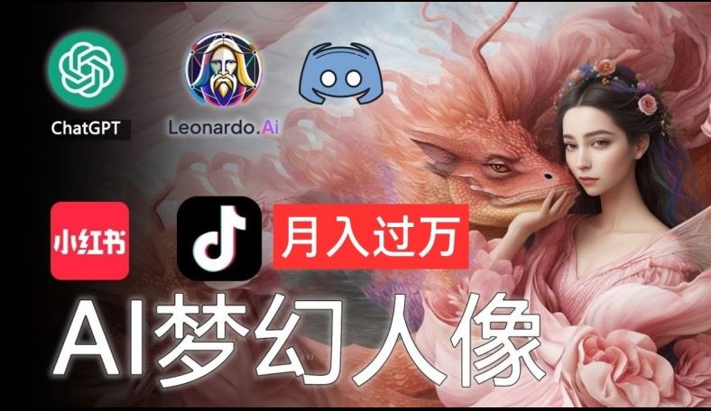 AI摄影梦幻人像：零基础也能月入过万的秘密【揭秘】-轻创社