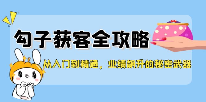 从入门到精通，勾子获客全攻略，业绩飙升的秘密武器-轻创社