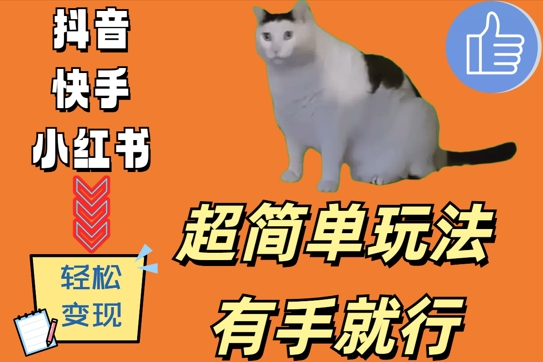 超级简单游戏玩法，有手就行，靠猫咪视频日入500 【揭密】-轻创社