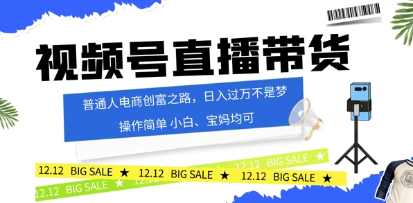 视频号读稿带货，普通人电商创富之路，小白、宝妈均可-轻创社
