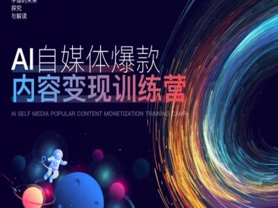 AI自媒体爆款内容变现训练营，20%底层逻辑，60%实操方法，20%案例拆解(即学即用)-轻创社