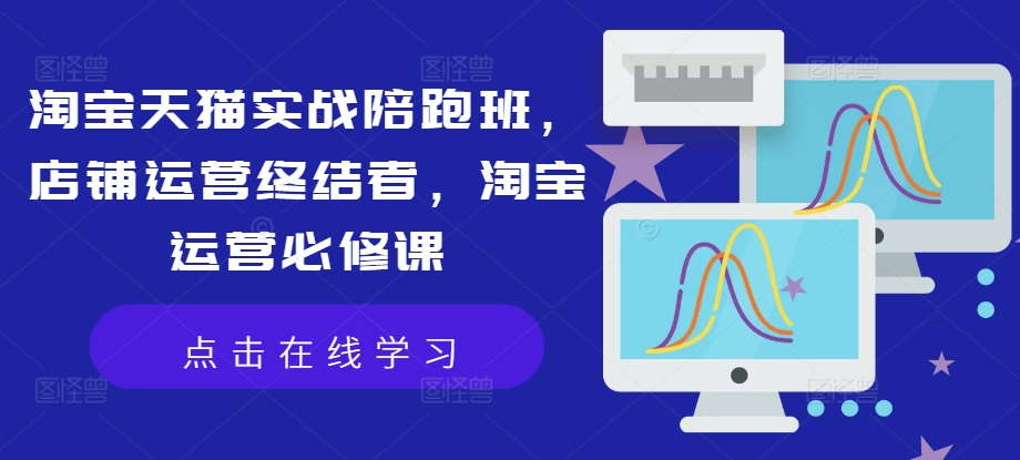 淘宝天猫实战陪跑班，店铺运营终结者，淘宝运营必修课-轻创社