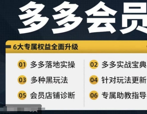 拼多多会员，拼多多平台实战演练秘笈 实战演练落地式实际操作，从初学者到高级具体内容全覆盖-轻创社