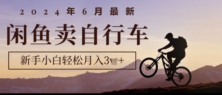 2024年6月全新淘宝闲鱼单车，新手入门轻轻松松月收入1w ，零风险新项目-轻创社