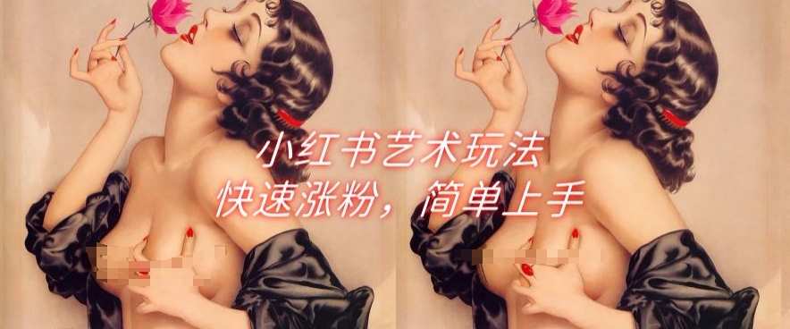 小红书的造型艺术游戏玩法，快速吸粉，简易入门-轻创社
