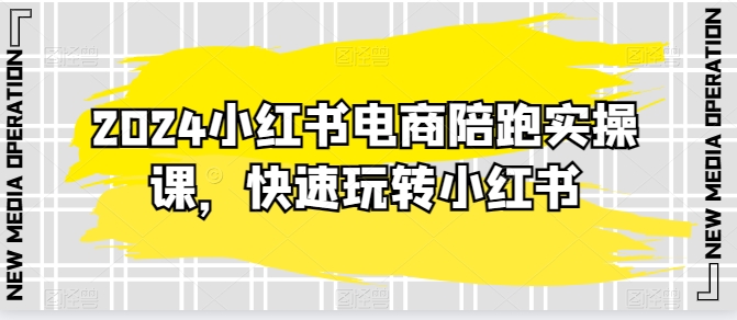 2024小红书电商陪跑实操课，迅速轻松玩小红书的，超出20节精细化管理课程内容-轻创社