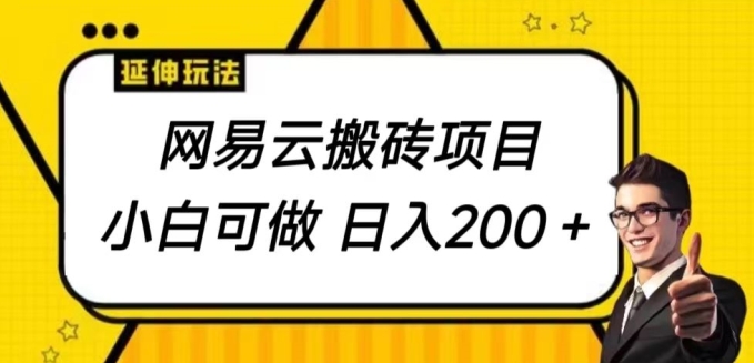 网易云音乐搬砖项目，小自能做，日入200-轻创社