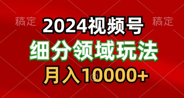 2024视频号分成计划细分领域爆款搬运玩法，每天5分钟，月入1W+-轻创社
