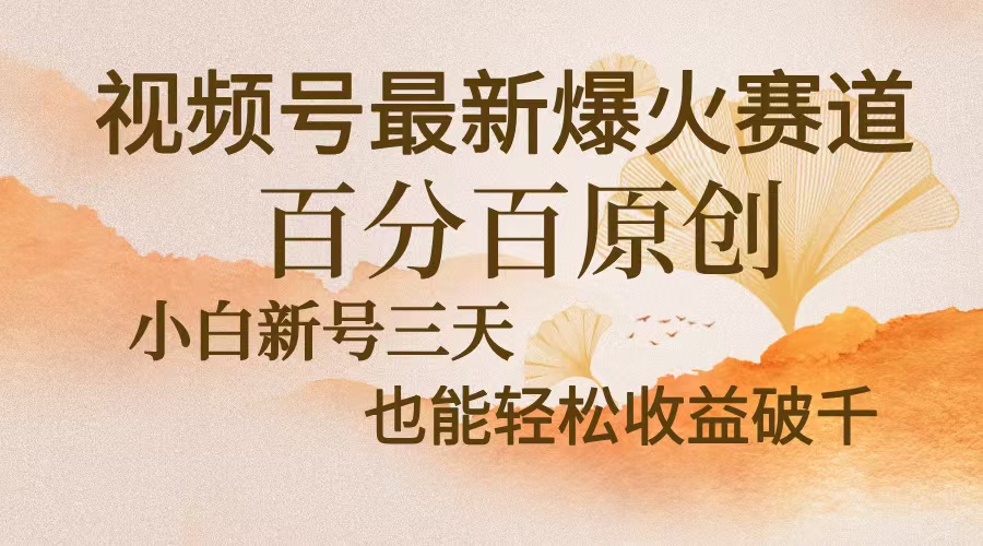 视频号最新爆火赛道，中老年粉深信不疑，百分百原创，新号三天收益轻松…-轻创社