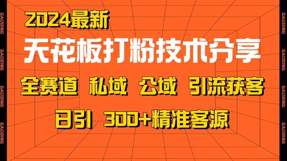 天花板打粉技术分享，野路子玩法 曝光玩法免费矩阵自热技术日引2000+精准客户-轻创社