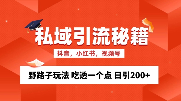 私域流量的精准性获客方法 歪门邪道游戏玩法 弄懂一个点 日引200 【揭密】-轻创社