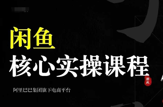 2024闲鱼平台关键实操课程，从起号、选款、公布、市场销售，手把手带你一个出单闲鱼号-轻创社