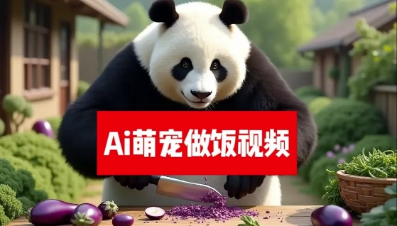 最新萌宠赛道，AI猫咪做饭视频，暴力变现日入500+，全流程拆解【揭秘】-轻创社