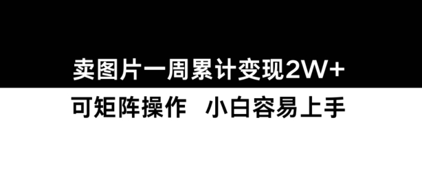小红书【卖图片】一周累计变现2W+小白易上手-轻创社